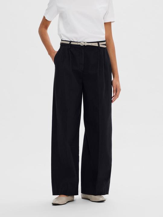 Actual product image Selected Femme Cropped trousers with wide leg (34)