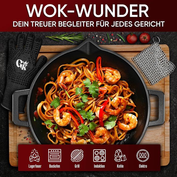 Actual product image Gusskönig Wok (36 cm, Wok, Cast iron)