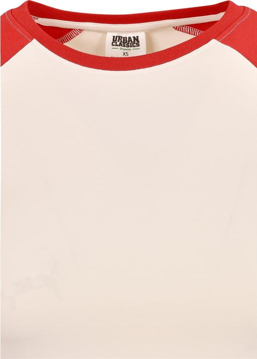 Immagine prodotto Urban Classics Maglietta da baseball da donna biologica elasticizzata corta e retrò (L)
