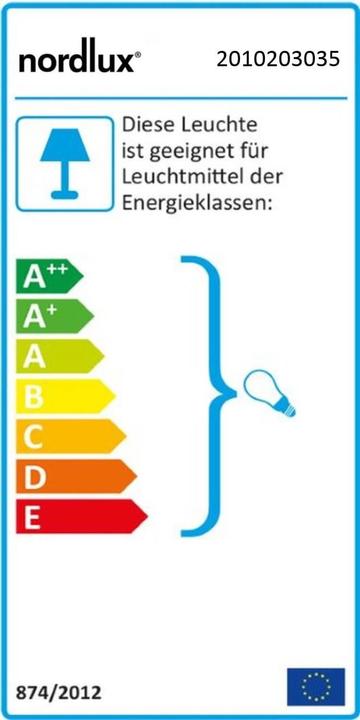 Etichetta energetica Nordlux Cera, lampada a sospensione, ottone (E27)