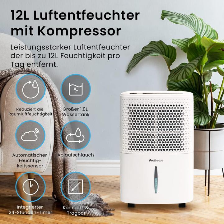 Image du produit Breeze Déshumidificateur (15 m², 12 l/24h)