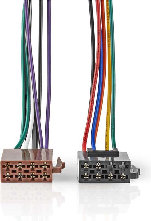 Actual product image Nedis ISO adapter cable | ISO compatibility: Standard | 0.15 m | Round | PVC | Box