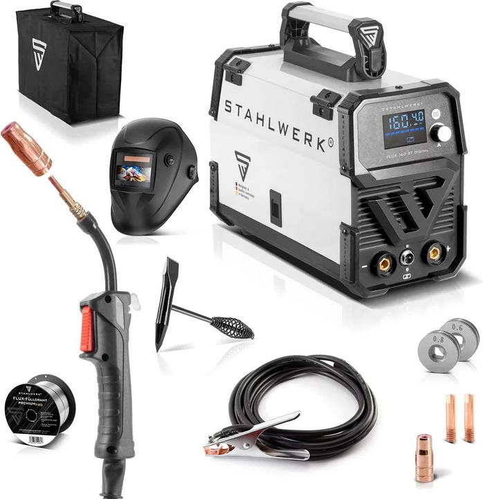 Actual product image Stahlwerk FLUX 160 ST Digital welding machine with 160 A full equipment