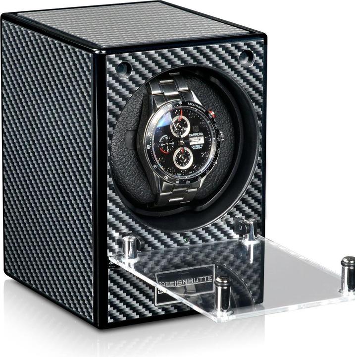 Produktbild Designhütte Uhrenbeweger Piccolo 2.0 (ohne Netzteil) - Carbon Lack