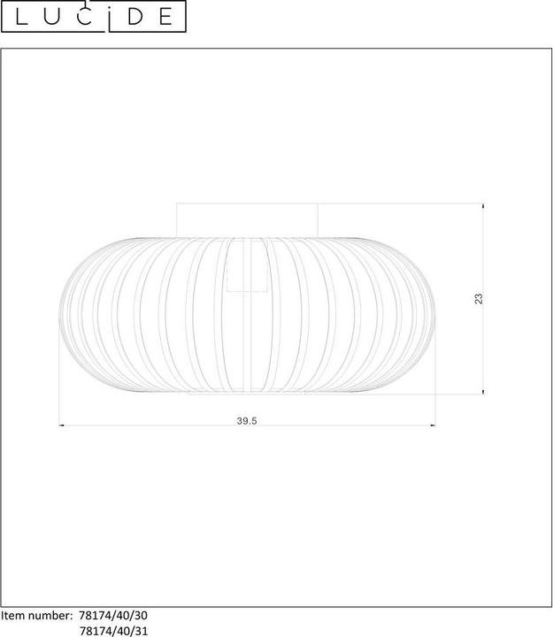 Actual product image Lucide Manuela (E27)