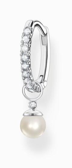 Image du produit Thomas Sabo Créole simple avec pendentif en perles argent (Argent 925)