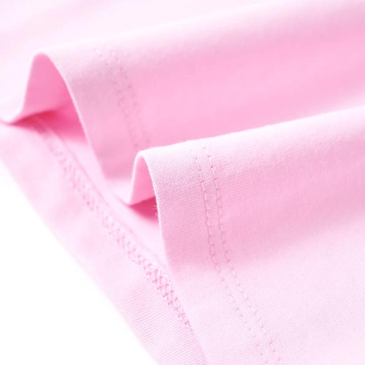 Actual product image VidaXL Children's T-shirt light pink 92,Material: 95 % cotton. 5 (92)