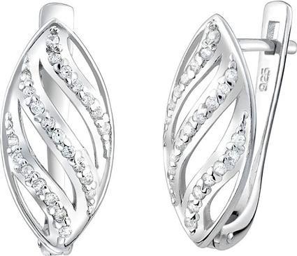 Image du produit Silvego Boucles d'oreilles en argent avec zircons Veria FNJE0053QR (Argent sterling 925)