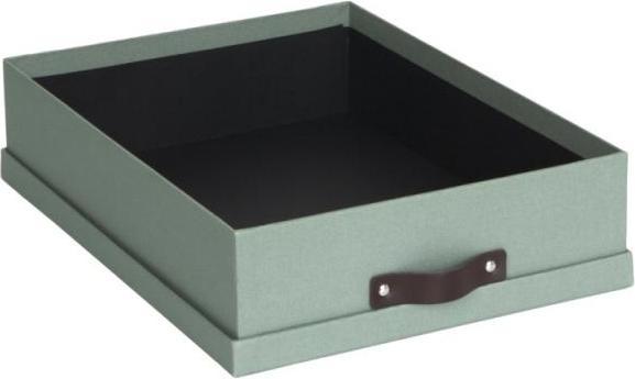 Image du produit Bigso Boîte Housse en lin Oskar Teal Soft