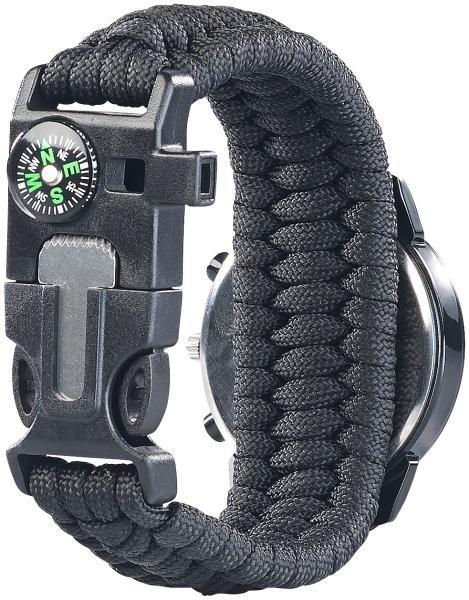 Produktbild Semptec 5-in-1-Überlebensuhr mit Armband aus Para-Seil