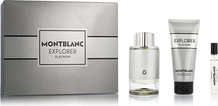 Produktbild Montblanc Set Explorer Platinum, Barbati, Eau De Parfum 100ml Eau De Parfum 7.5ml Gel De Dus 100ml (Parfum set)