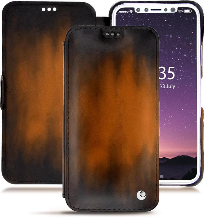 Productafbeelding Noreve Lederen omslag horizontaal (Apple iPhone X)