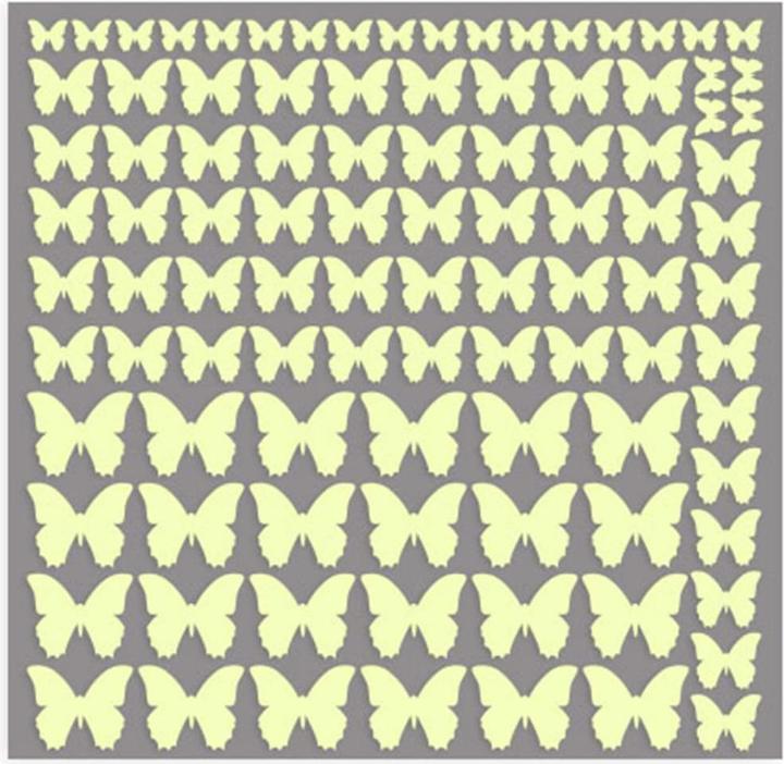 Immagine prodotto Trenddeko Farfalle adesive luminose (21 x 21 cm)