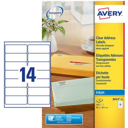 Actual product image Avery Dennison Etiquette d'adresse jet d'encre, 99.1 x 38.1 mm