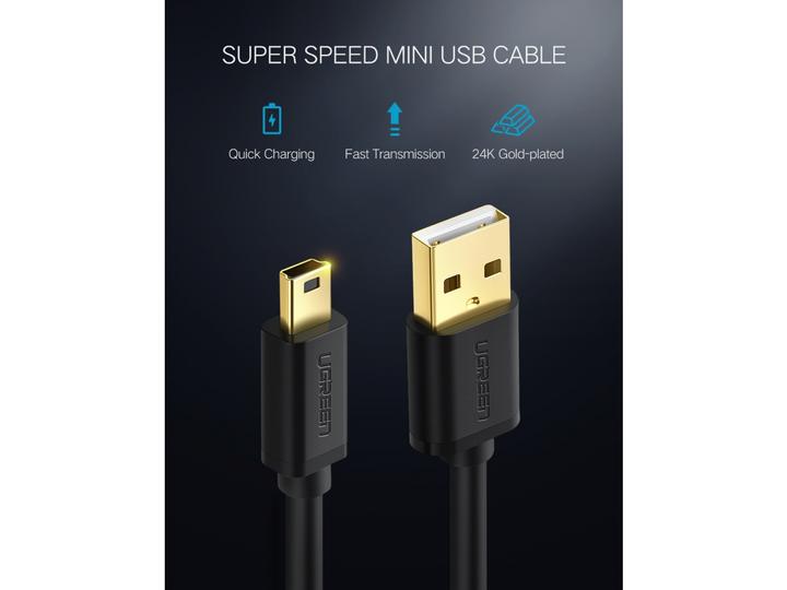 Produktbild Ugreen USB A – USB Mini-B (3 m, USB 2.0)