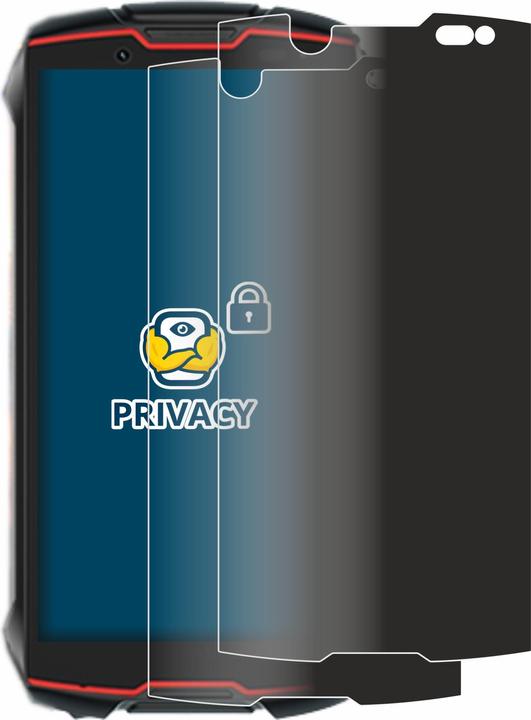 Actual product image BROTECT Anti-spy privacy film Blue light protection film (2 Piece, Cubot King Kong Mini 2 Pro)
