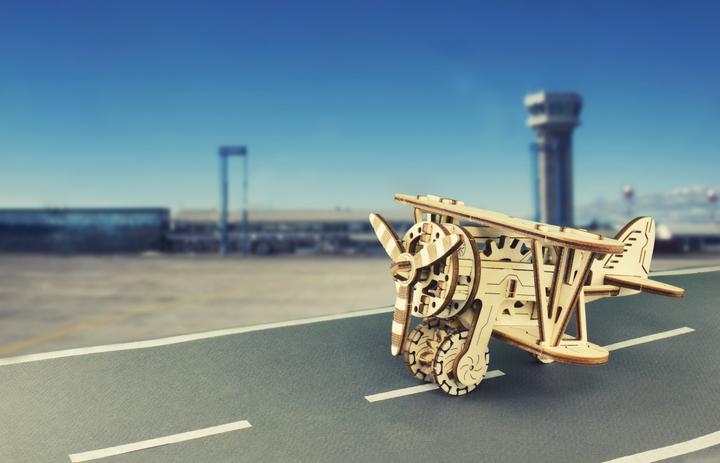 Actual product image WoodenCity Biplane airplane