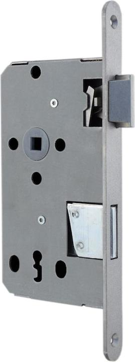 Actual product image Bever Zimmertr mortise lock right, BB, TGL, stub, forend silver lacquered