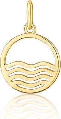 JVD - Gold-plated Aquarius sign pendant SVLP1080X61GOVO