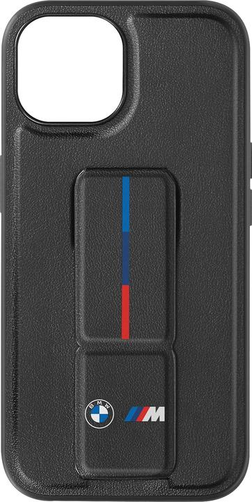 Actual product image BMW Case BMHCP15S22GSLK iPhone 15 6.1" czarny/black hardcase Grip Hot Stamp (Apple iPhone 15)