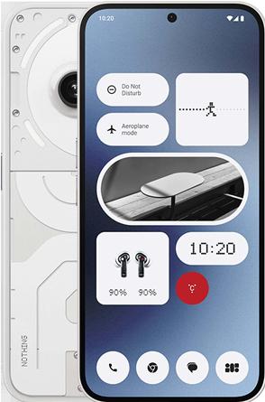 Actual product image Nothing Phone (2a) (128 GB, White, 6.70", Dual SIM, 50 Mpx, 5G)