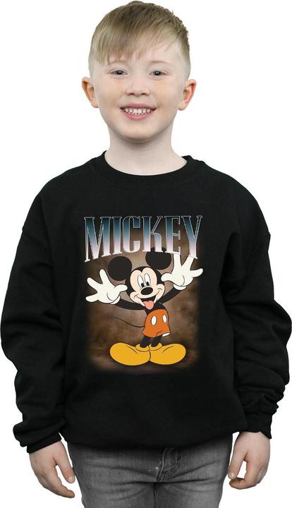 Actual product image Disney Boys Mickey Mouse Tongue Montage Sweatshirt (116)
