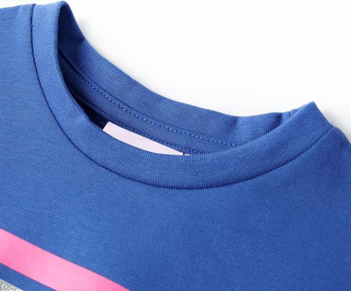 Image du produit VidaXL Robe pour enfants avec cordon de serrage Bleu cobalt 116,Matériau : 95 (116)