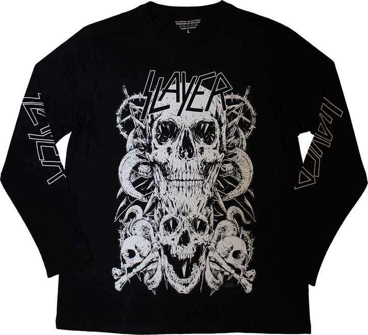 Slayer White Skulls (Longsleeve)