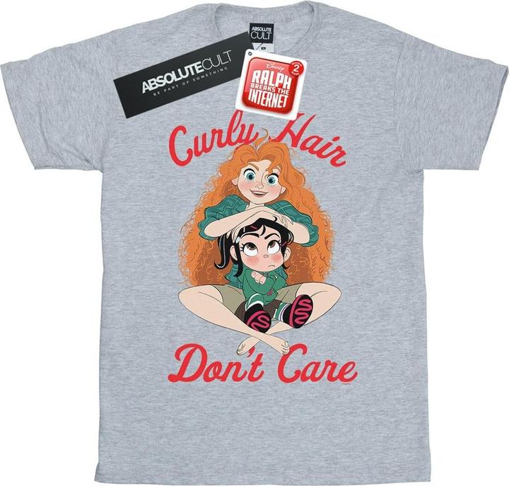 Actual product image Disney Girls Wreck It Ralph Merida And Vanellope Cotton T-Shirt (128)