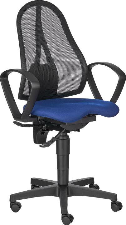 Immagine prodotto Schäfer Shop Sedia da ufficio BALANCE 400 NET, contatto permanente, con braccioli, sedile ortopedico fitness