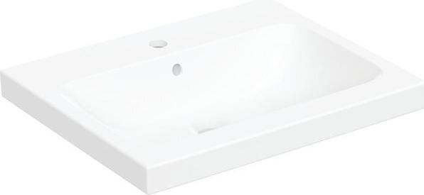 Geberit Keramag / Countertop washbasin iCon Light 60 cm white with KeraTect special glaze 501847002 (480 mm, 600 mm)