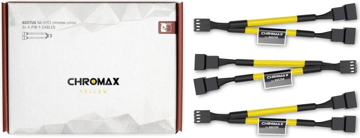 Actual product image Noctua NA-SYC1 chromax.yellow Y-splitter cable set for fans