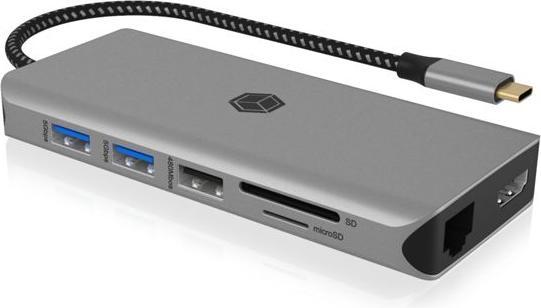 Actual product image Icy Box Dockingstation 12-in-1 USB Type-C (USB-C, 12 Ports)