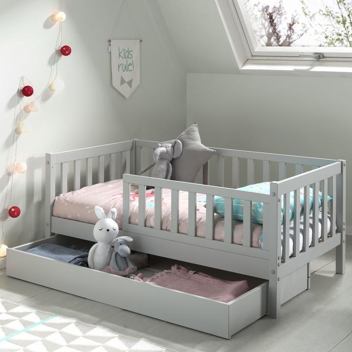 Produktbild Vipack Juniorbett Peuterbed 70 x 140 cm inkl. Ausziehkasten (70 x 140 cm)