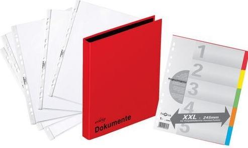 Pagna Ring binder 2-ring red DIN A4 (A4, A5, 35 mm, 1 Piece)