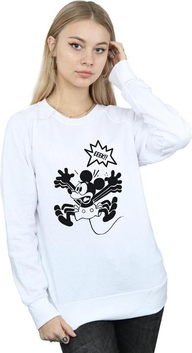 Actual product image Disney Womens/Ladies Mickey Mouse EEEEEK! Sweatshirt (M)