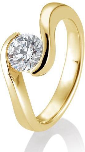 Produktbild Breuning Ring Schwung 0,80-1,50 ct. (58, 750/18 K Gold)