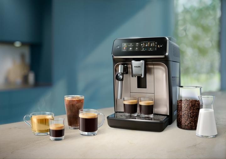 Produktbild Philips Built-in milk frother Fully Automatic Black 1500 W Espresso Coffee Maker EP3321/40...