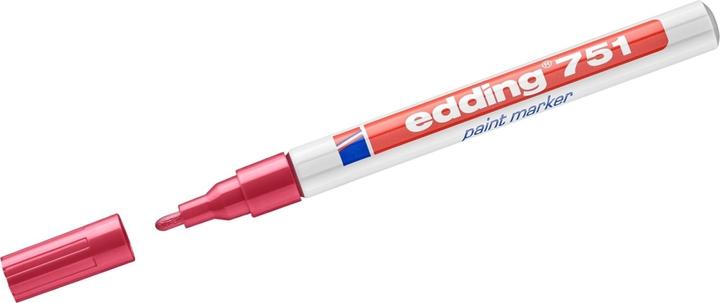 Image du produit Edding 751 Marqueur pour vernis brillant (Rouge, 1 mm, 1 x)