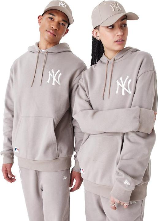 Immagine prodotto New Era Felpa con cappuccio oversize New York Yankees marrone cenere (L)