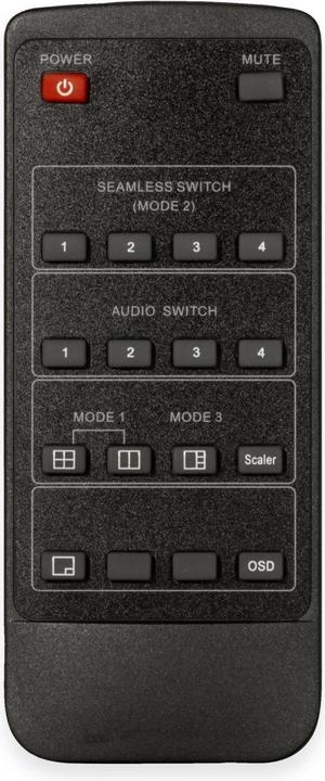 Produktbild LogiLink HDMI-Switch 4x1-Port, Multiviewer, 4K/30 Hz, Scaler, Seamless, RC
