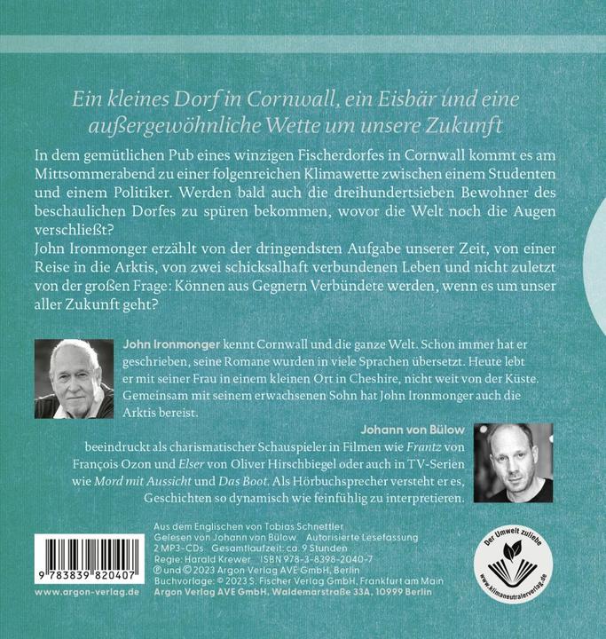 Actual product image The polar bear and the hope for tomorrow (John Ironmonger, John of Bulov, Tobias Schnettler, German)