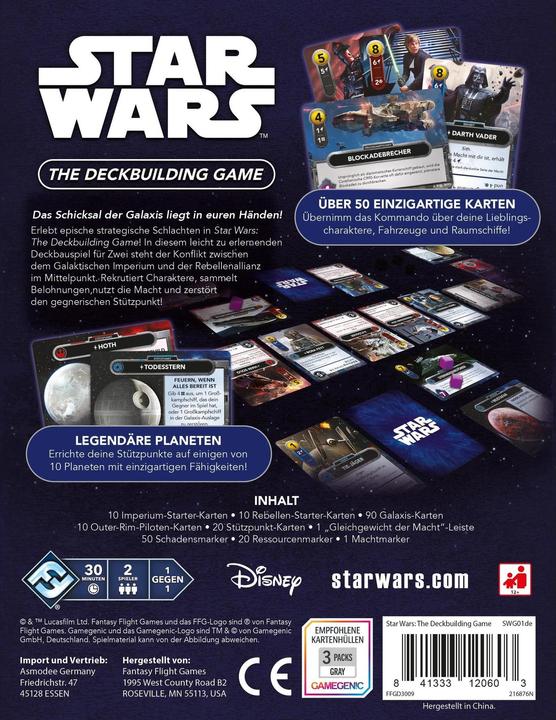 Immagine prodotto FFG Star Wars: Il Gioco di Deckbuilding (Tedesco)