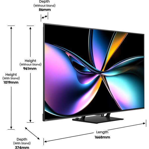 Actual product image Hisense TV 75U7Q PRO (75", LED, 4K, 2025)