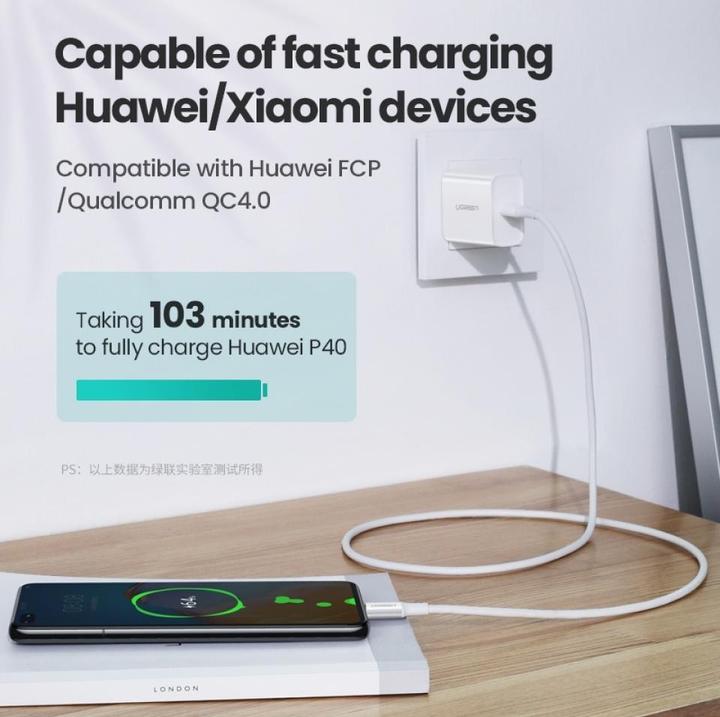 Productafbeelding Ugreen USB C – USB C (2 m, USB 2.0)