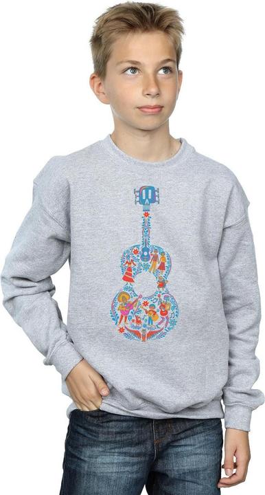 Actual product image Disney Boys Coco Guitar Pattern Sweatshirt (128)