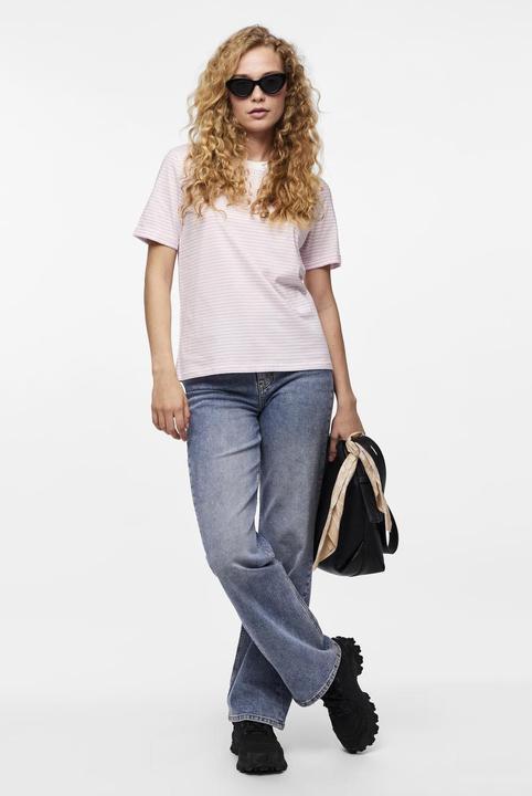 Produktbild Pieces Pcria Ss Fold Up Tee Stripes Noos Bc (M)