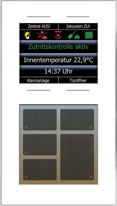 Immagine prodotto Issendorff ISSENDOR LCN - GT10DW Tastiera in vetro, bianca, con 10 pulsanti, 6 LCNGT10DW