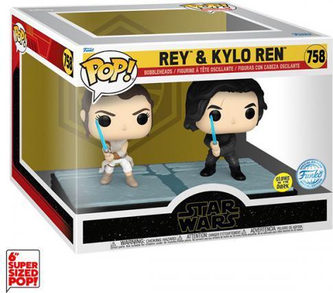 Produktbild Funko Star Wars POP! Movie Moments Vinyl Wackelkopf Figuren Doppelpack Kylo & Rey 9 cm