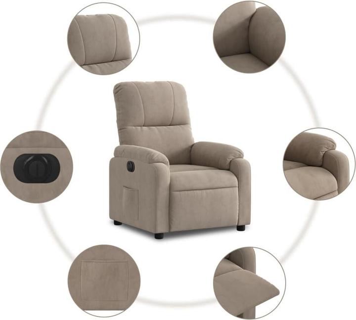 Productafbeelding VidaXL Relaxfauteuil elektrisch microvezel